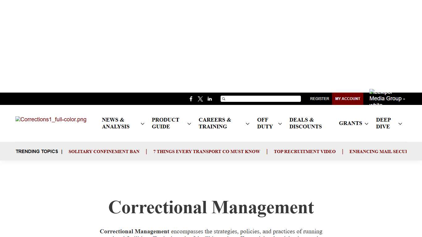Correctional Management